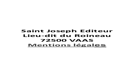 ©2025 Édition icône de marie Contact : stjoseph.editeur@gmail.com      Saint Joseph Editeur Lieu-dit du Roineau 72500 VAAS Mentions légales